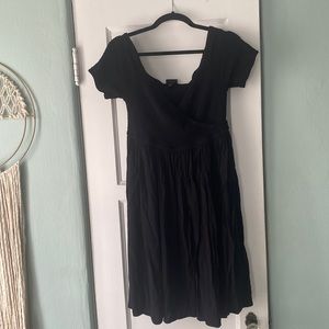 Torrid off shoulder black babydoll dress